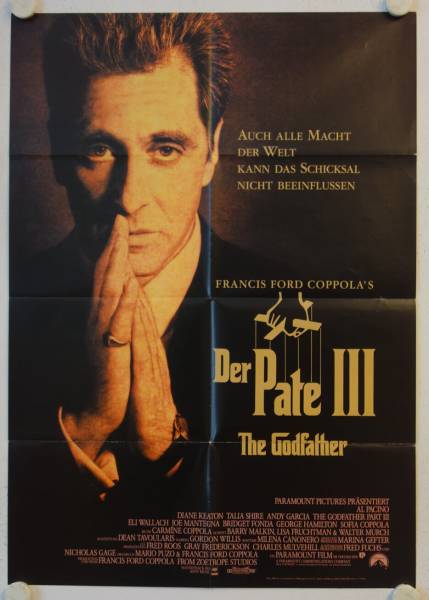 Der Pate III originales deutsches Filmplakat